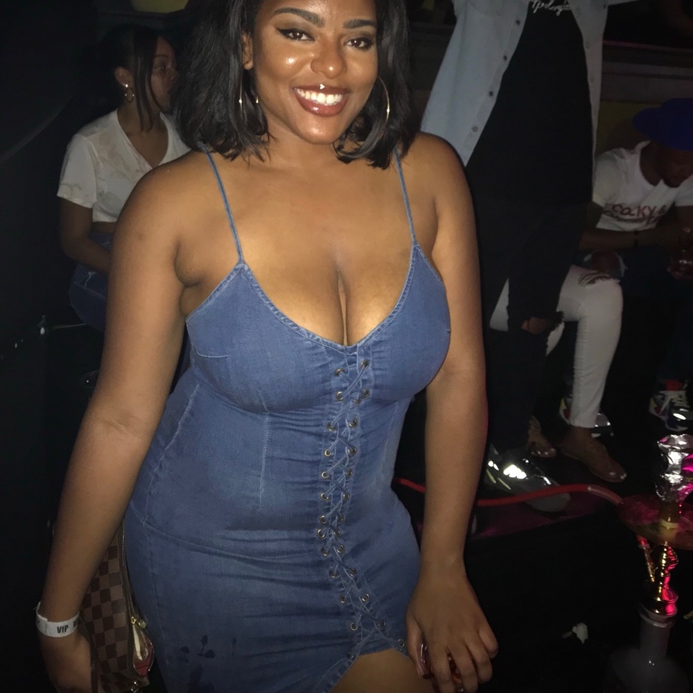 Jean mini dress